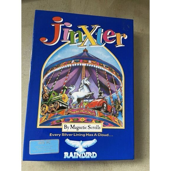 Jinxter by Magnetic Scrolls Rainbird for IBM PC 5.25in Diskettes DOS Rare - Picture 1 of 8